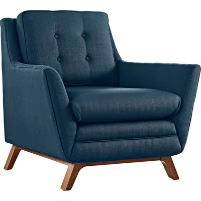 Modway Beguile Blue Azure Fabric Tufted Armchair