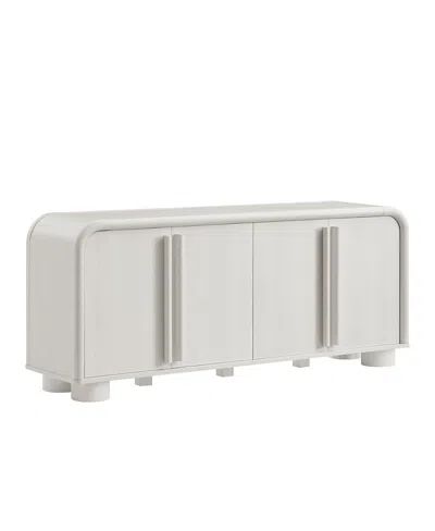 Modway Bellamy Curved 4-door Sideboard Cabinet In White