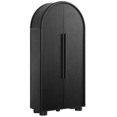 Modway Bellamy Tall Arched Storage Cabinet In Black