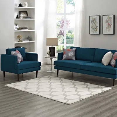 Modway Beltara Chain Link Transitional Trellis Area Rug In Beige;ivory