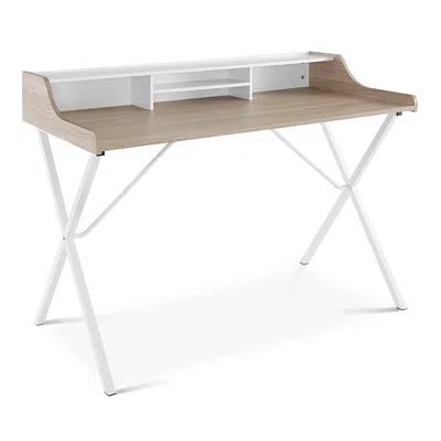 Modway Bin Office Desk In Oak