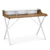 Modway Bin Office Desk In Walnut