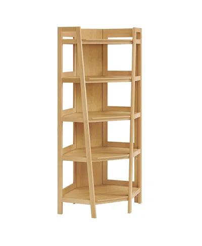 Modway Bixby 71 Inch Corner Bookshelf In Multi