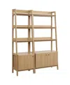Modway Bixby Wood Bookshelves, Set Of 2 In Neutral