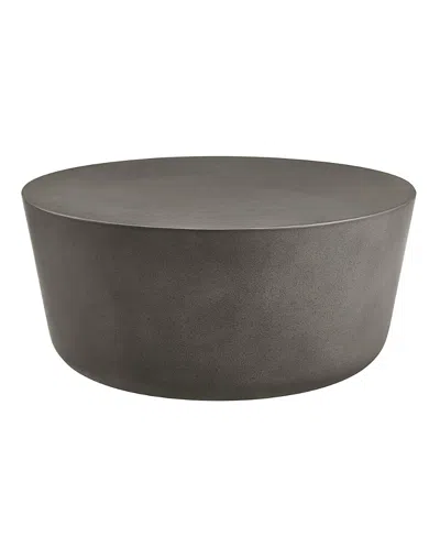 Modway Brion Round Indoor - Outdoor Patio Concrete Coffee Table In Gray