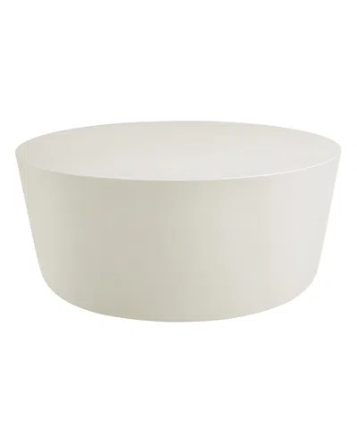 Modway Brion Round Indoor - Outdoor Patio Concrete Coffee Table In White