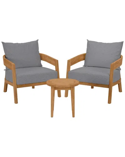 Modway Brisbane 3-piece Teak Outdoor Patio Set