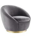 Modway Buttercup Performance Velvet Swivel Chair