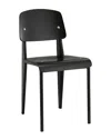 Modway Cabin Dining Wood Side Chair In Black