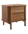 Modway Cadence 2-drawer Nightstand In Brown
