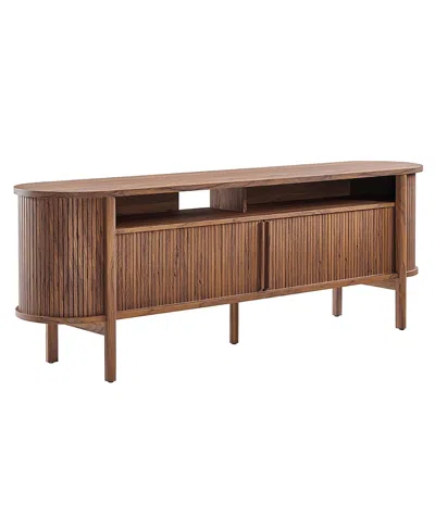 Modway Cadence 71" Curved Tv Stand In Brown