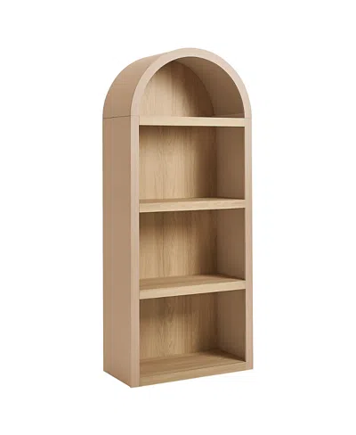 Modway Caleb 4 Arched Display Shelf Bookcase In Neutral