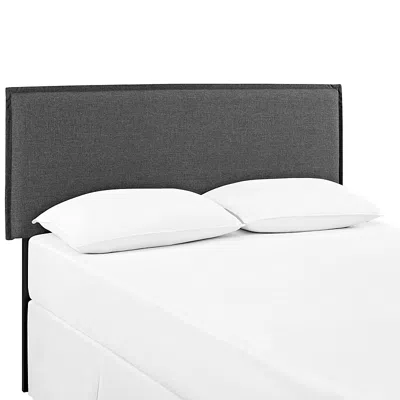 Modway Camille Upholstered Fabric Headboard, Queen In Gray