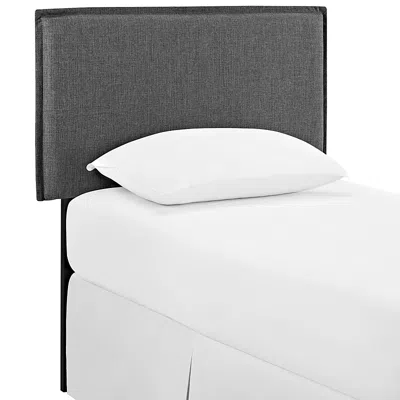 Modway Camille Upholstered Fabric Headboard, Twin In Gray