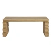 Modway Canto Rectangular Stacked Design Coffee Table In Weathered Oak