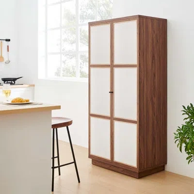 Modway Capri 33.9" Wide Highboard In Brown