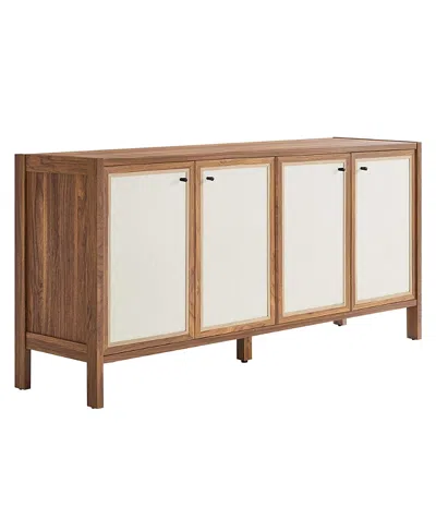 Modway Capri 65 Wood Grain Sideboard Storage Cabinet In Brown