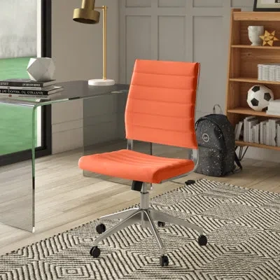 Modway Carson Carrington Nibe Jive Mid-back Office Chair In Orange