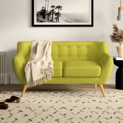 Modway Carson Carrington Nordborg Upholstered Loveseat In Wheatgrass Polyester