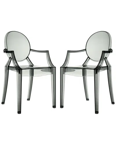 Modway Casper Dining Armchairs Acrylic Set