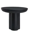 Modway Caspian 40 Round Concrete Dining Table In Black