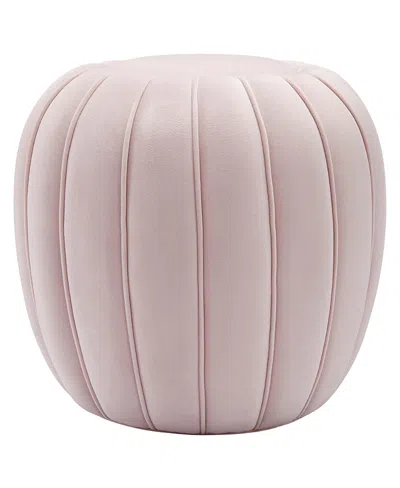 Modway Celebrate Channel Tufted Performance Velvet Ottoman In Pink