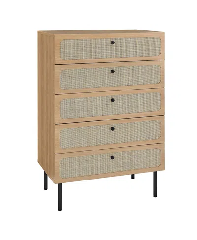 Modway Chaucer 5-drawer Chest In Brown