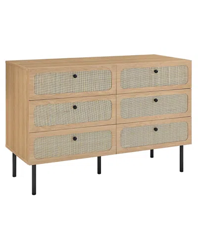 Modway Chaucer 6-drawer Compact Dresser In Neutral