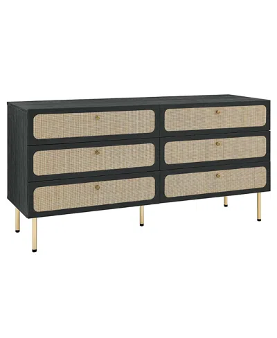 Modway Chaucer 6-drawer Dresser In Black