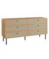 Modway Chaucer 6-drawer Dresser In Brown