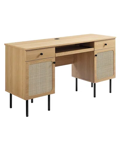 Modway Chaucer Office Desk In Brown