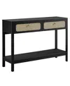 Modway Chaucer Wood Entryway Console Table In Black
