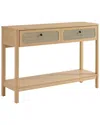 Modway Chaucer Wood Entryway Console Table In Brown
