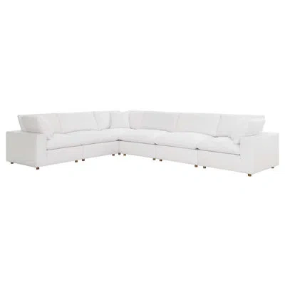 Modway Commix Down Filled Overstuffed 6 Piece Sectional Sofa Set In Multi