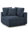 Modway Commix Down Filled Overstuffed Corner Chair In Blue