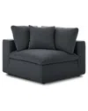 Modway Commix Down Filled Overstuffed Corner Chair In Gray