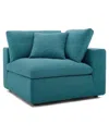 Modway Commix Down Filled Overstuffed Corner Chair In Teal
