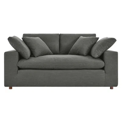 Modway Commix Down Filled Overstuffed Loveseat In Gray