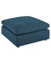Modway Commix Down Filled Overstuffed Ottoman In Blue