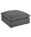 Modway Commix Down Filled Overstuffed Ottoman In Gray