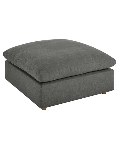 Modway Commix Down Filled Overstuffed Ottoman In Gray