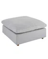 Modway Commix Down Filled Overstuffed Ottoman In Gray