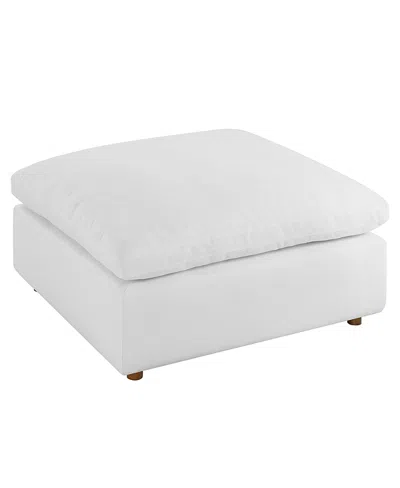 Modway Commix Down Filled Overstuffed Ottoman In White