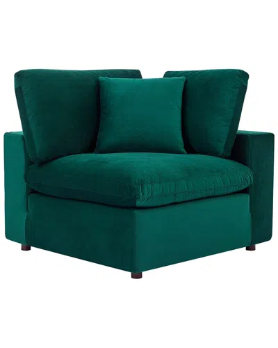 MODWAY MODWAY COMMIX DOWN FILLED OVERSTUFFED PERFORMANCE VELVET CORNER CHAIR