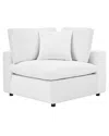 Modway Commix Down Filled Overstuffed Performance Velvet Corner Chair In White