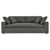Modway Commix Down Filled Overstuffed Sofa In Gray