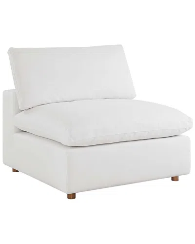 Modway Commix Down-filled Overstuffed Armless Chair In White