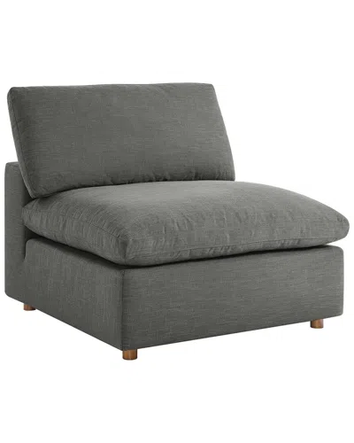 Modway Commix Down-filled Overstuffed Armless Chair In Gray