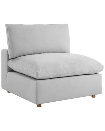 Modway Commix Down-filled Overstuffed Armless Chair In Gray
