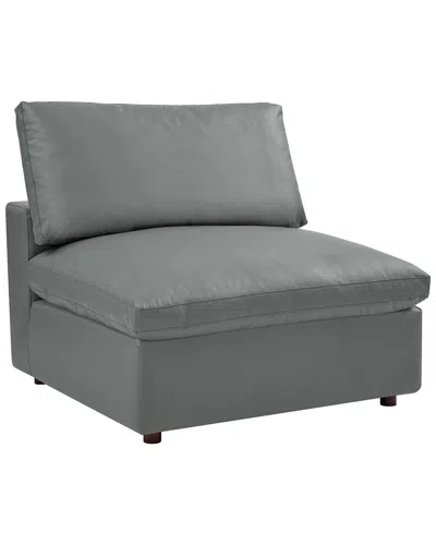 Modway Commix Down-filled Overstuffed Armless Chair In Blue